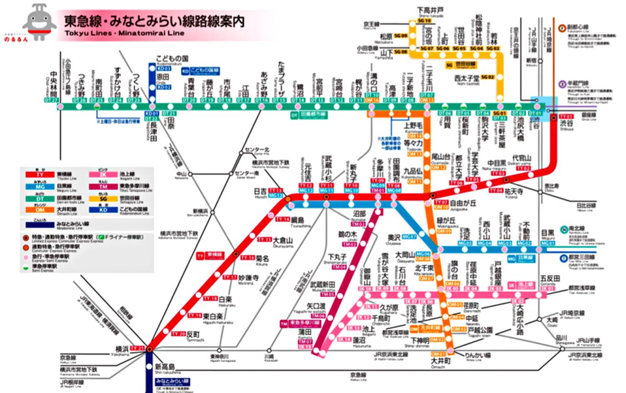 tokyu line map 01 Copy