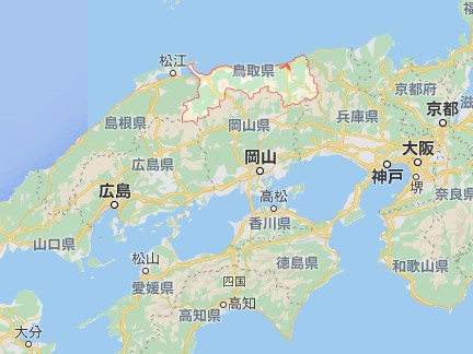 鳥取縣地圖